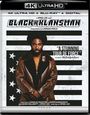 BlackkKlansman 4K UHD Blu-ray Adam Driver NEW