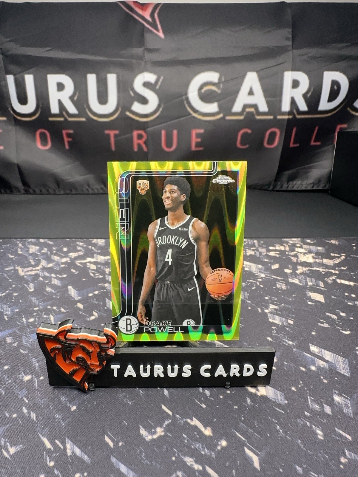 2025-26 Topps Chrome Drake Powell #272 RC /275 Wave Refractor Brooklyn Nets SP