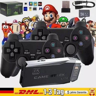 40000+ Retro Videospielkonsole 4K HD TV Spiel Stick inkl.2XWireless Controller