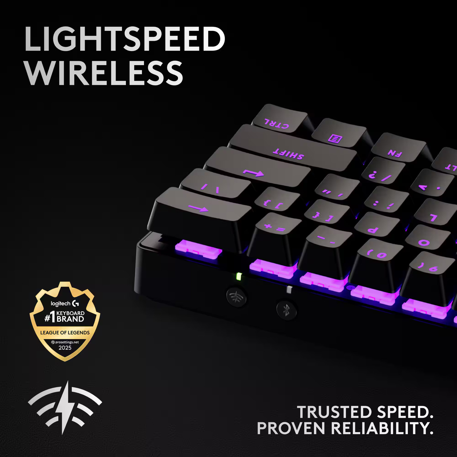 Logitech - PRO X 60 LIGHTSPEED TKL 60% Inalámbrico Mecánico GX Óptico Táctil, imagen 3