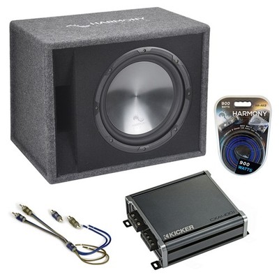 Fits Infiniti G35 03-08 Harmony Single 12'' Loaded Sub Box Enclosure CXA400.1 Amp