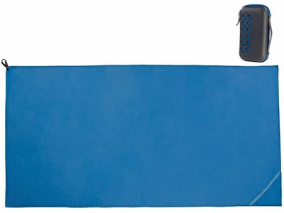 Drap de bain en microfibres 200 x 100 cm avec sac - coloris bleu - Pearl - Photo 1/4
