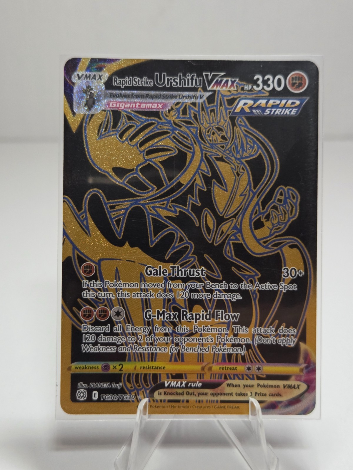 Pokemon Card - Urshifu VMAX TG30/TG30 Rapid Strike Brilliant Stars NM