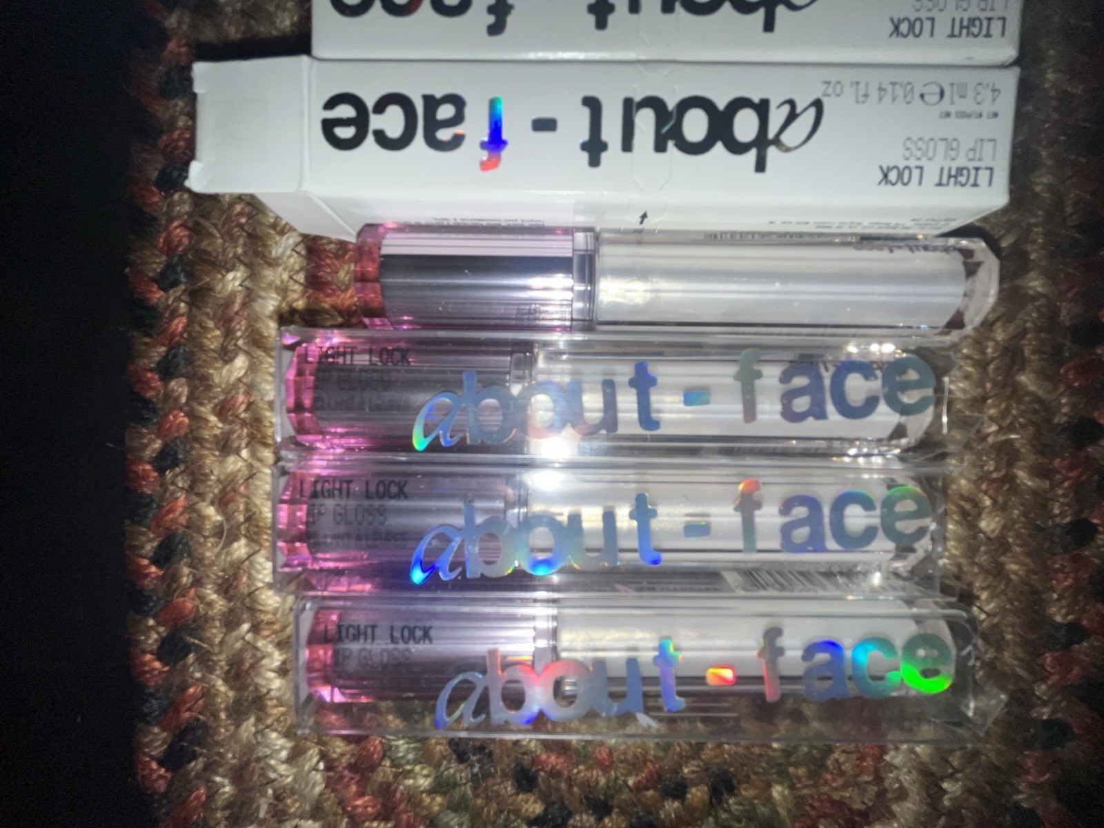 ABOUT FACE LIGHT LOCK LIP GLOSS ONE OF BUYER CHOICE VARIOUS SHADES NIB