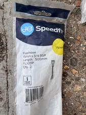 JG SPEEDFIT PUSH-FIT FLEXIBLE TAP CONNECTOR HOSES 15MM 3/4" X 500MM 2 PACK  