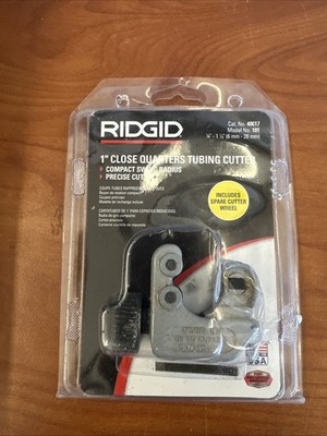 RIDGID 101 1/4-Inch to 1-1/8-Inch Close Quarters Tubing Cutter (40617)