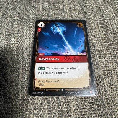 Hextech Ray Riftbound Origins 009/298 Spell Meta OGN League of Legends NM