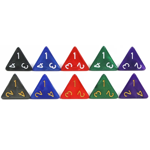 10pcs dice d4 d20 funny dnd game rpg polyhedral cube multi sides marble