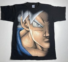 Dragon Ball Z Super Graphic Tee Streetwear Anime Y2K All Over LJH One Size Black
