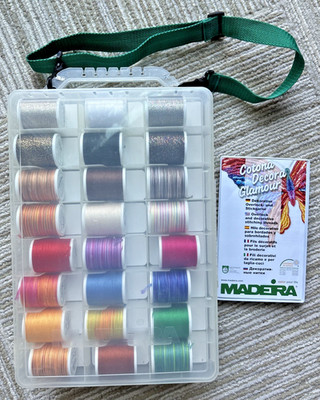NEW Madeira Overlock  Inspiration Decorative Thread 36 Spools 100m each w/case