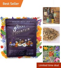 18 Variety Rocky Mountain Wildflower Seed Mix - Attracts Pollinators, 2 oz Pack 215.92 per gallon