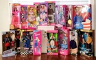 Huge Lot of 18 Vintage Barbie Dolls & Sets NRFB DOTC Nascar Star Trek Dr. Barbie