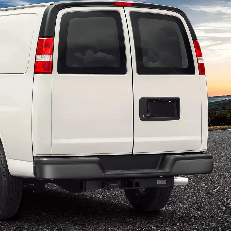 Conjunto de para-choque traseiro com furo para 1996-2024 Chevrolet Express/GMC Savana - Imagem 2 de 4