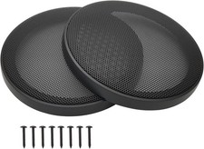 6" ABS Speaker Grill Covers with Metal Mesh for Subwoofer Safety