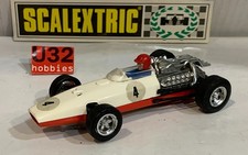 Slot Car SCX Scalextric Exin C-36 Honda F1 #4 White Red Chassis 1st Series
