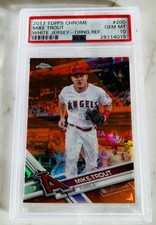 2017 Topps Chrome Mike Trout /25 PSA 10