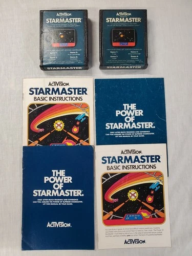 STARMASTER (ACTIVISION) ATARI 2600 VIDEO GAME CARTRIDGE WITH MANUAL (TESTED)