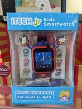 iTech Junior Girls Earbuds Smartwatch Set - Blue Space 900148M-40-032