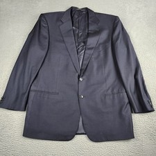 Ermenegildo Zegna Blazer Mens 46 IT 56 Black Sport Coat Suit Jacket