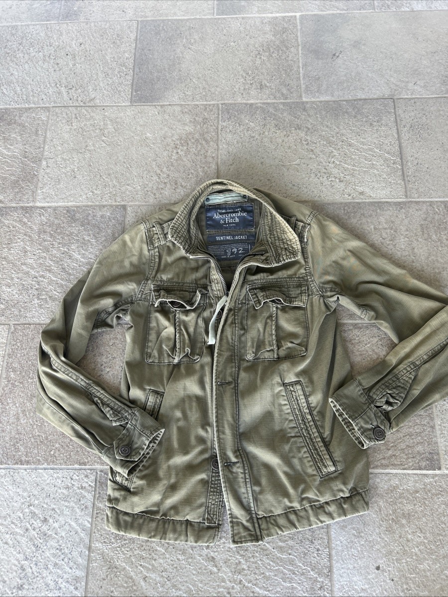 Abercrombie & Fitch Sentinel Military Field Jacket Olive Green Men