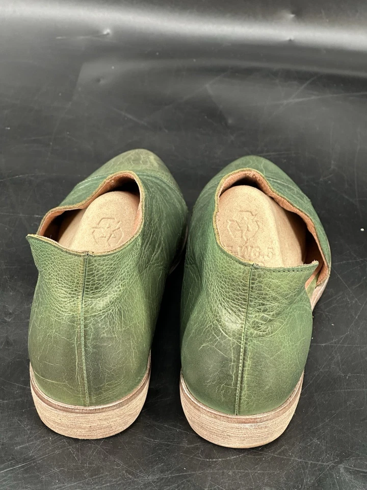 Sapatos femininos Free People Royale D’orsay de couro verde biqueira pontiaguda tamanho 39 - Imagem 4 de 4