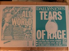 New York METS Daniel Murphy 15 World Series Daily News NEWSPAPER PRINTING PLATE