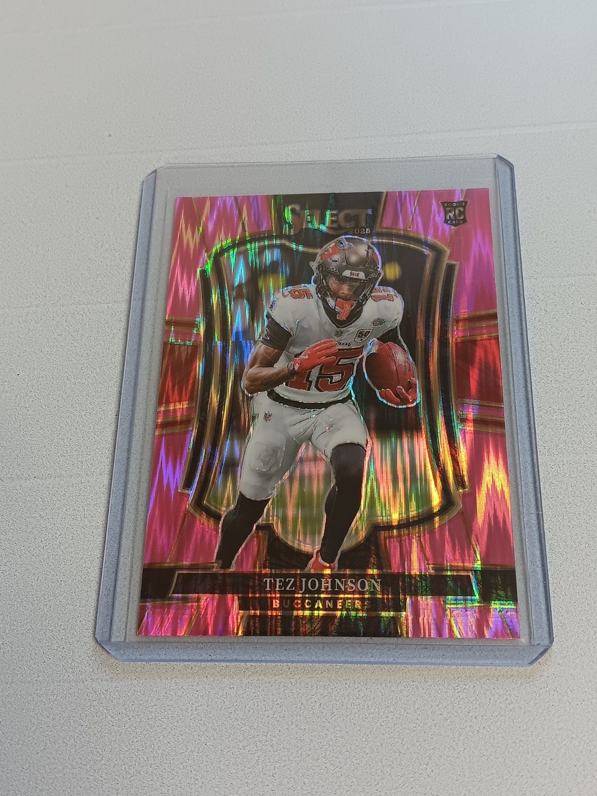 2025 Select Premier Level Tez Johnson #138 Rookie RC Pink Shock Prizm (897)