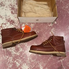 Carolina Made in USA Men's Brown Leather Work Boots - Size 12 - Style 5511