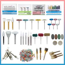 Dental Diamond Burs Cups Composite Polishing Burs Kit RA HP FG Shank Type SS