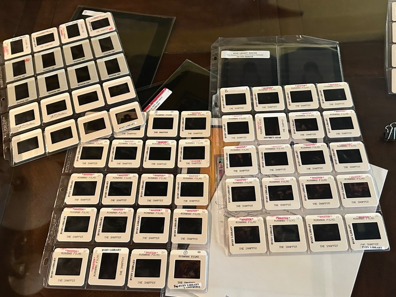 THE SNAPPER  STUDIO MASTER LOT OF PRESS KIT 35MM SLIDES ON SET OUT TAKES