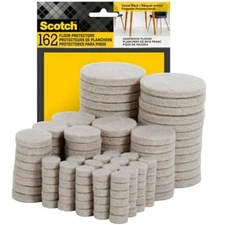 162 Hardwood Floor Protectors Table Felt Feet Pads Furniture Chair Leg Sliders