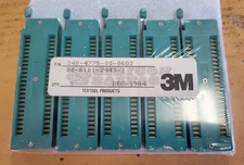 Lot 5 3M Textool 248-4775-00-0602 80-6101-2443-3 ZIP DIP II 48-pin Socket NEW