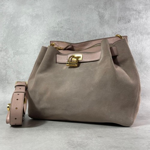 Tom Ford Shoulder Bag Crossbody Style Suede Leather Pink Ships From Japan