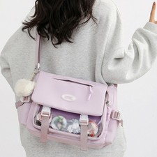 Preppy Style Japanese Girls Transparent Student Ita Bag Shoulder Crossbody Bag