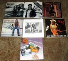 BRUCE SPRINGSTEEN - LOT OF (7) 45 RPM SINGLES with PICTURE SLEEVES