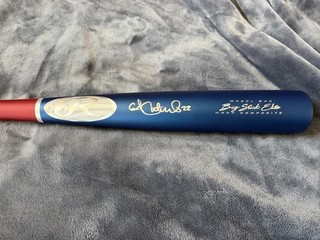 Andrew McCutchen Autographed Bat Rawlings Big Stick 243 JSA COA