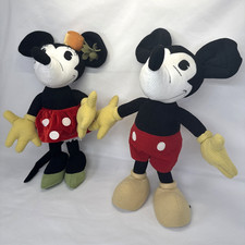 Disney Store Exclusive Mickey Minnie Mouse Retro 18  Plush Pair No Tags