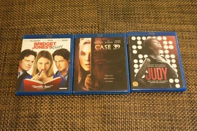 Lot 3 Renee Zellwegger Blu-Rays : Judy, Case 39, Bridget Jones's Diary