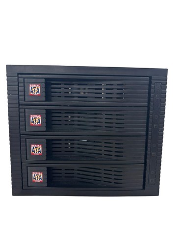 StarTech 4Bay 3.5" SATA/SAS Trayless Rack 3x5.25 HSB43SATSASB HDD Bay