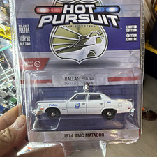 GreenLight Hot Pursuit Limited Edition 1:64 1974 AMC Matador Police Diecast