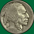 1913 Type 1 Raised Ground Buffalo Nickel Very Good VG Coin #46159