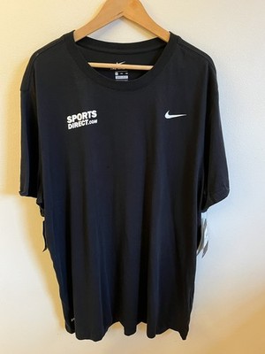 Nike Sports Direct schwarzes Dri-Fit T-Shirt Größe XXL neu mit Etikett
