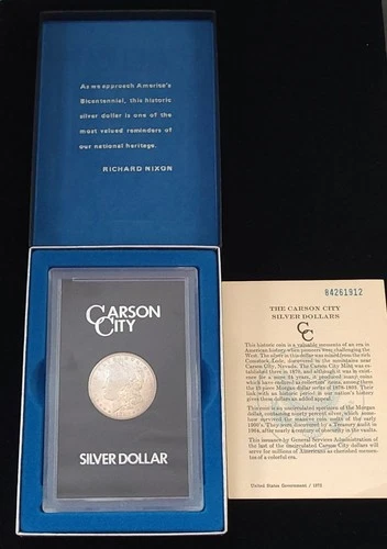 1880-CC Carson City Morgan Silver Dollar GSA Brilliant Uncirculated NICE!