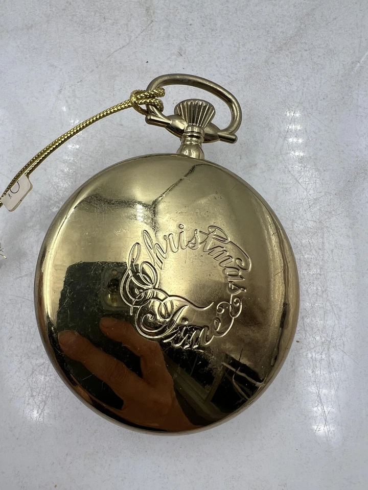 Dept 56 Ebenezer Scrooge Christmas Time Pocket Watch Ornament Dickens Village - Image 4 of 4