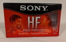 Sony HF High Fidelity Blank Audio Cassette Tape 90 Min C-90HFL New Normal Bias