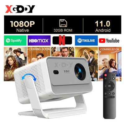 Mini 1080P Beamer HD Projektor 4K 25000LMS WiFi Heimkino Bluetooth AutoFocus NEW