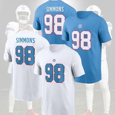 Jeffery Simmons #98 Tennessee Titans 2026 Team Color Name & Number S-5XL For Fan