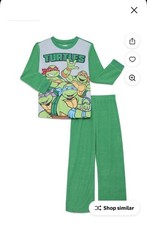 New Teenage Mutant Ninja Turtles Boys 8 Long Sleeve Top  Pants Pajama Set