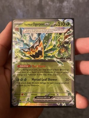 Pokémon TCG Teal Mask Ogerpon ex Twilight Masquerade 025/167 Holo Double Rare