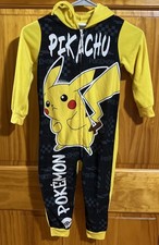 Pok mon pikachu Nintendo one piece pajamas Size 4 Zipper / Zip Up 2024
